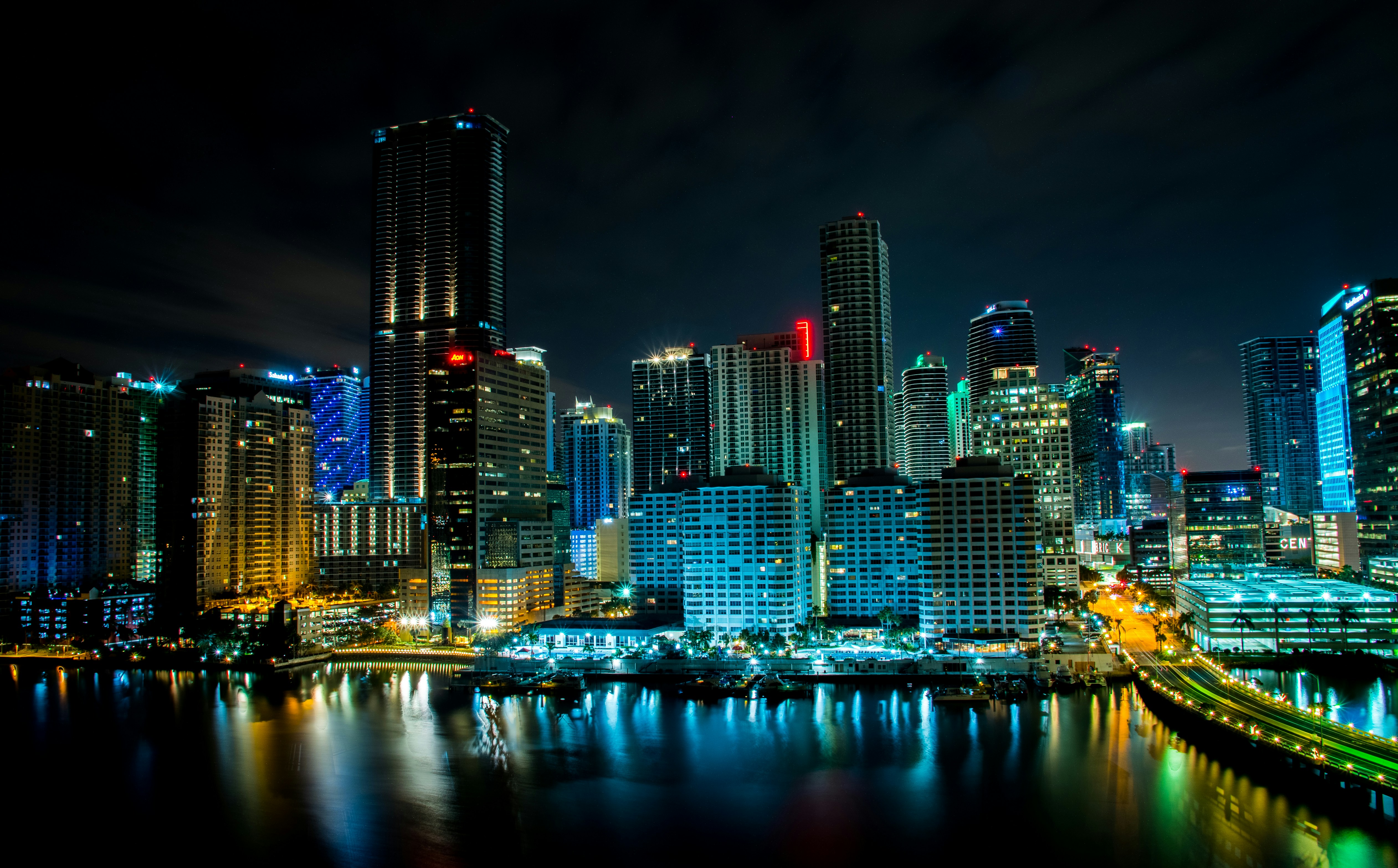 Miami Night Skyline